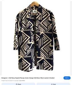 Old Navy x Kapital Navajo Aztec Design Jacket